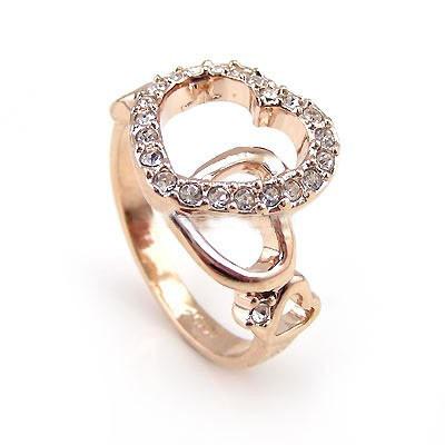 Swarovski heart store ring