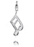 Sterling Silver Charm - Music Note (Semiquavers)